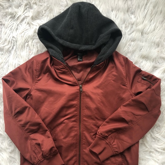 ⭐️Closet clear out⭐️ - Forever 21 unisex bomber jacket size S - Picture 1 of 9